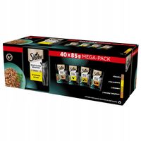 Mokra karma kotów SHEBA Selection Slices Drobiowe smaki w saszetkach 40x85g