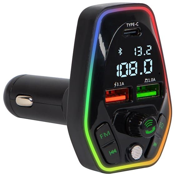 Transmiter FM Bluetooth T-05 ładowarka typ-C 20W zdjęcie 1