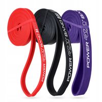 ZESTAW 3 GUM OPOROWYCH DO ĆWICZEŃ PODCIĄGANIA TAŚMY TRENINGOWE POWER BAND