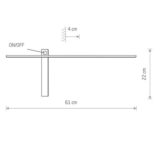 Nowoczesny kinkiet czarny IMPULSE 8115 lampa ścienna LED 6W 3000K na Arena.pl