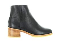 Clarks Botki damskie - Amara Boot, na słupku - rozmiar 36 - czarne skórzane