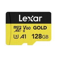 Lexar Karta Pamięci GOLD MicroSDXC 128GB U3 A1 V60 UHS-II Zapis 100 MB/s