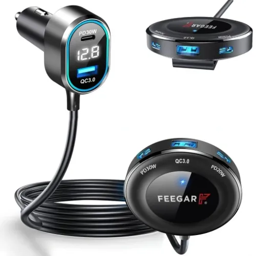 ROZDZIELACZ GNIAZDA ZAPALNICZKI FEEGAR 12-24V 5USB na Arena.pl