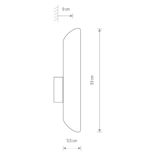 Nowoczesna LAMPA ścienna EYE WALL 7993 Nowodvorski metalowy kinkiet do sypialni biały zdjęcie 5