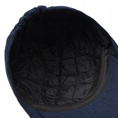 Kaszkiet Męski Zimowy Ocieplany Elegancka Czapka w Jodełkę Pako Jeans na Arena.pl