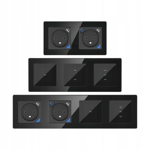 Ściemniacz Dotykowy 1 Obwodowy WiFi TUYA PSMART RM Biały Szkło na Arena.pl