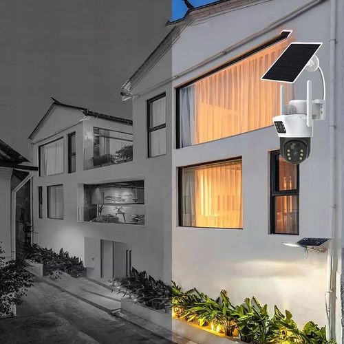 PODWÓJNA KAMERA SOLARNA 2W1 WIFI 2X4MP ZEWNĘTRZNA OBROTOWA BEZPRZEWODOWA na Arena.pl