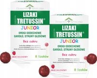 Lizaki na gardło Tretussin Junior KASZEL Ziołowe BEZ CUKRU Dla dzieci