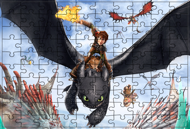 Puzzle Jak Wytresować Smoka zdjęcie 1