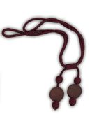 Sznur dekoracyjny do zasłon bordowy