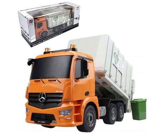 ZDALNIE STEROWANY SAMOCHÓD MERCEDES ŚMIECIARKA AUTO RC PILOT LED POJAZD na Arena.pl