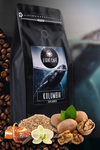Kawa Ziarnista Świeżo Palona 100% Arabica Kolumbia 1KG Do Ekspresu na Arena.pl