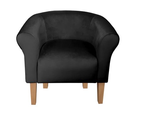 Fotel Milo nogi 20cm buk czarny MG19 na Arena.pl