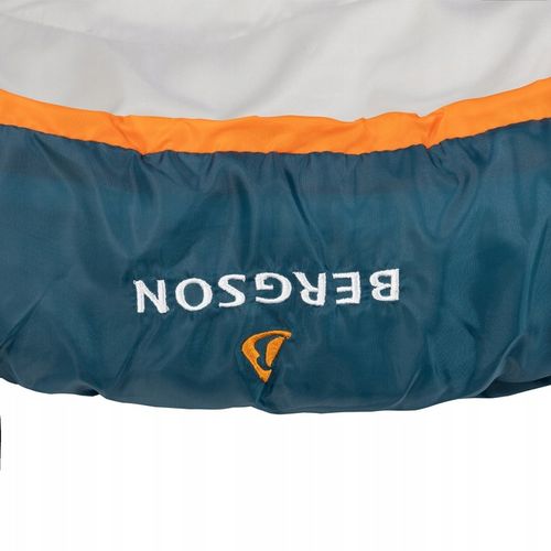 Śpiwór prostokątny Bergson Square 200 EZ Plus niebieski 2w1 Zamek Prawy na Arena.pl