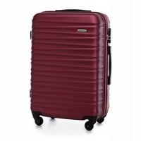 WITTCHEN średnia walizka ABS marszczona bordowa