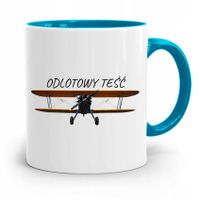 Kubek Błękitny Prezent Dla Teścia Odlotowy Teść Z Nadrukiem Ze Zdjęciem