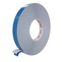 Taśma pianka biała 2str. klejąca 1x12 mm, rolka 5m