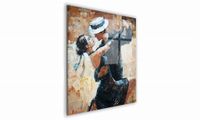 OBRAZ NA SZKLE KWADRATOWY 60x60cm 103 Tańcząca para