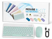 Klawiatura i myszka mysz bezprzewodowa zestaw usb mini slim bluetooth pc tv