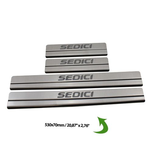 Listwa progowa FIAT FIORINO Stal nierdzewna 304 połysk 2szt na Arena.pl