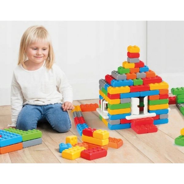 KLOCKI DLA DZIECI CEGŁY BUDOWLANE JUNIOR 110 EL. zdjęcie 4