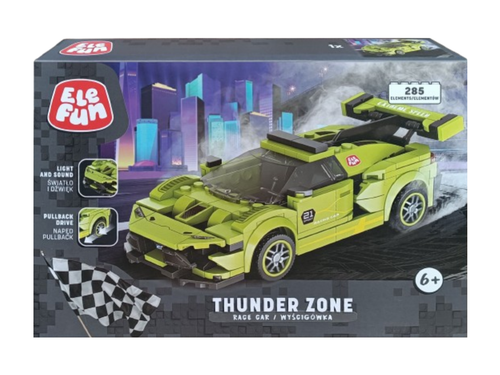 Klocki Elefun Thunder Zone - Wyścigówka FC1610 na Arena.pl