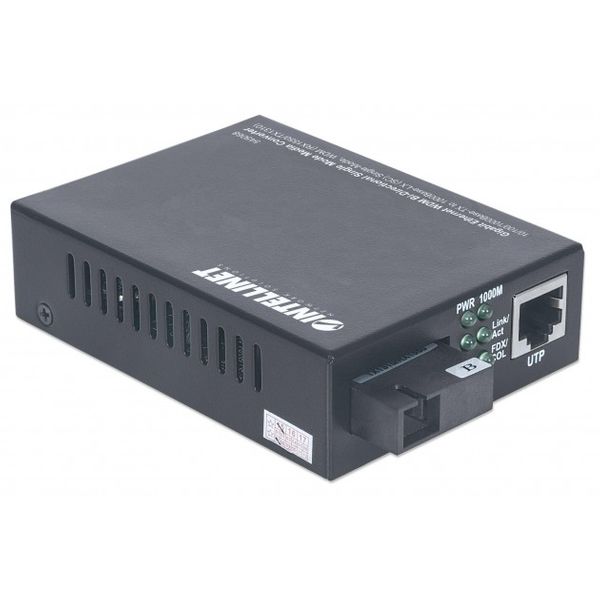 INTELLINET MEDIA KONWERTER 100/1000BASE-T RJ45/1000BASE-SX SM SC WDM zdjęcie 1
