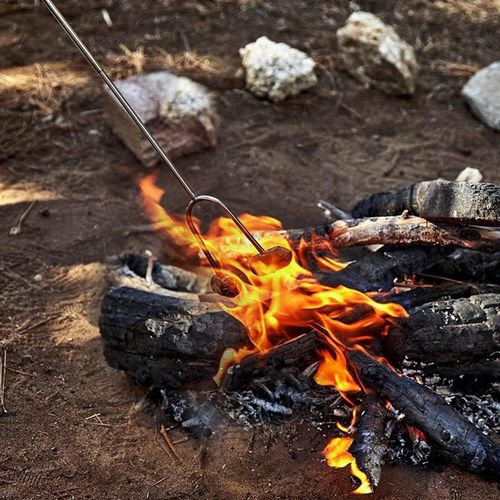 widelec kij teleskopowy do ogniska pieczenia kiełbasek 4 szt. na Arena.pl