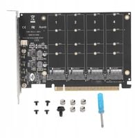 KARTA ROZSZERZENIOWA ADAPTER M.2 NVME SSD DO PCIE X16 4 PORTY 4X32GBPS