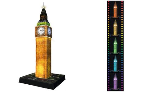 Ravensburger (RAP125883): Puzzle 3D Big Ben nocą na Arena.pl