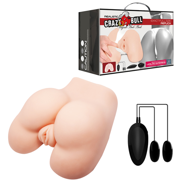 Wibrujące Realistyczne Pośladki Z Cyberskóry - Crazy Bull Vagina And Anal zdjęcie 1