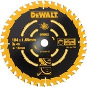 DeWALT TARCZA DO PIŁ PILARKI RĘCZNEJ 184x16mm 184mm 40z DO DREWNA DT10303