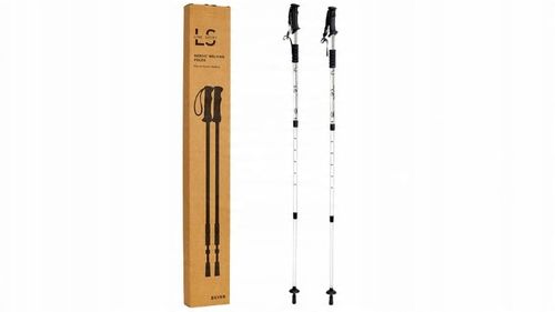 KIJE TREKKINGOWE DO NORDIC WALKING LINE SPORT REGULOWANE LEKKIE SREBRNE na Arena.pl