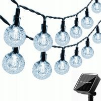 LAMPKI OGRODOWE SOLARNE GIRLANDA 50LED, 9m ZIMNE