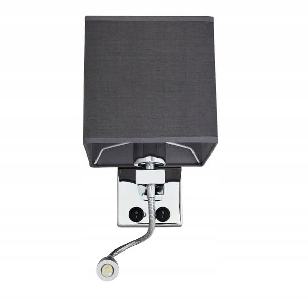 Kinkiet z abażurem LED do czytania E27 SARA Wobako zdjęcie 6