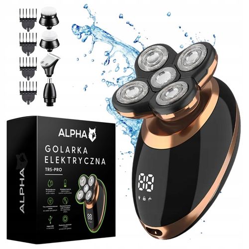 GOLARKA MĘSKA TR5-PRO TRYMER MASZYNKA DO BRODY GŁOWY TWARZY WŁOSÓW ALPHA na Arena.pl