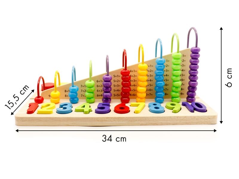Zabawka Edukacyjna Liczydło,Klocki Cyfry Ecotoys zdjęcie 5