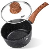 Rondelek Granitowy Garnek z Pokrywką do Gotowania Duszenia 16 cm 1,2L