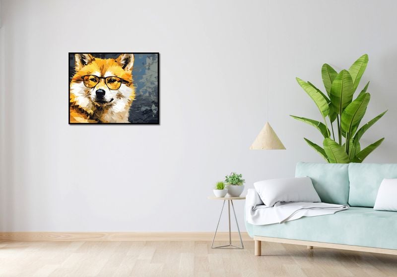 Plakat 76x60,5cm Intelektualny Psiak zdjęcie 4