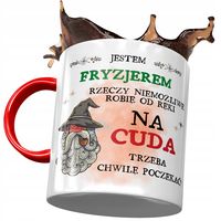 Kubek Czerwony Dla Fryzjera Jestem Fryzjerem Z Nadrukiem Ze Zdjęciem