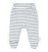 Półśpioch bawełniany biały w paski 68