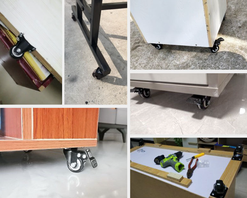 Kółka koła obrotowe z hamulcem zestaw jezdny wielofunkcyjny komplet 4 sztuk na Arena.pl