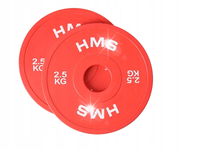 Talerze Obciążenia Na Gryf Olimpijski Sztangę Gumowane Komplet 2x2,5kg HMS