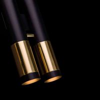 Kinkiet lampa ścienna KAVOS 0381 2-punktowa tuby przyścienne czarne złote