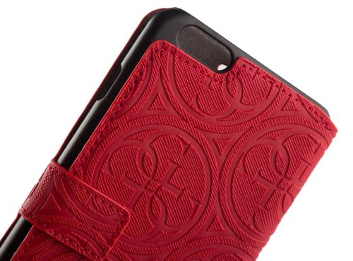 GUESS BOOK CASE HERITAGE Apple iPhone 6/6S Plus - RED na Arena.pl