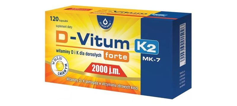 D-VITUM forte 2000j.m. K2 120 kaps. zdjęcie 1