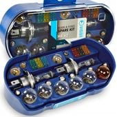 ZESTAW ZASOBNIK KOMPLET ŻARÓWEK ZAPASOWYCH 2x H4 12V + BEZPIECZNIKI 30 ELEM