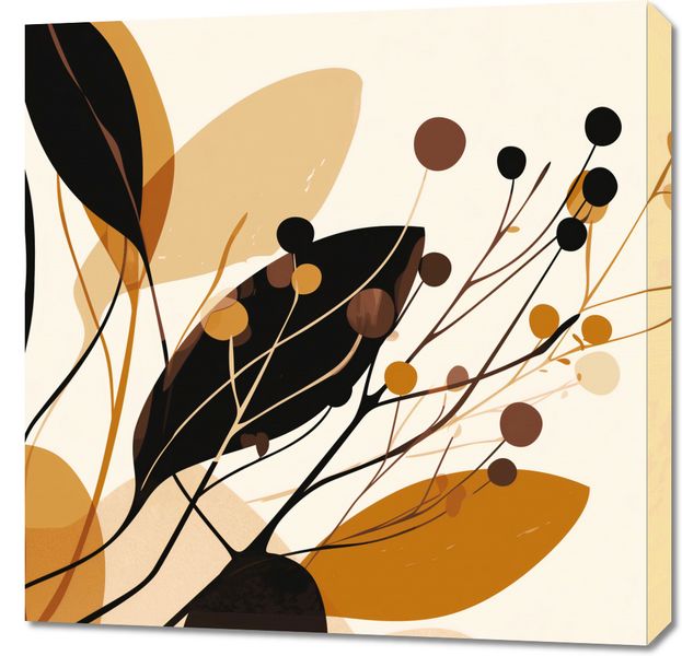 Obraz 70x70cm Jesienne Sylwety zdjęcie 1