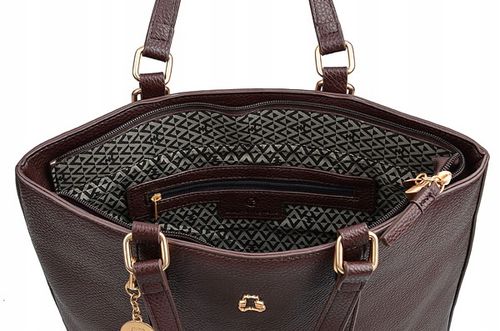 LuluCastagnette Klasyczna TOREBKA damska A4 Na ramię Do ręki Miś CZARNA na Arena.pl