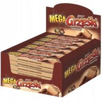 Grześki Mega Kakaowe Wafel przekładany kremem kakaowym 34 g x 32 sztuk